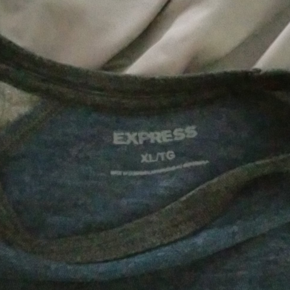 Express Blue/Grey Men's T Shirt XL
